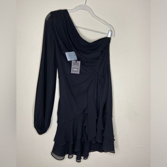 NWT Michael Costello x Revolve Sunny Mini Black Dress Size S - Picture 7 of 11